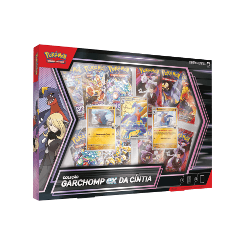 (PT-BR) Pokémon Box Coleção Garchomp ex da Cíntia