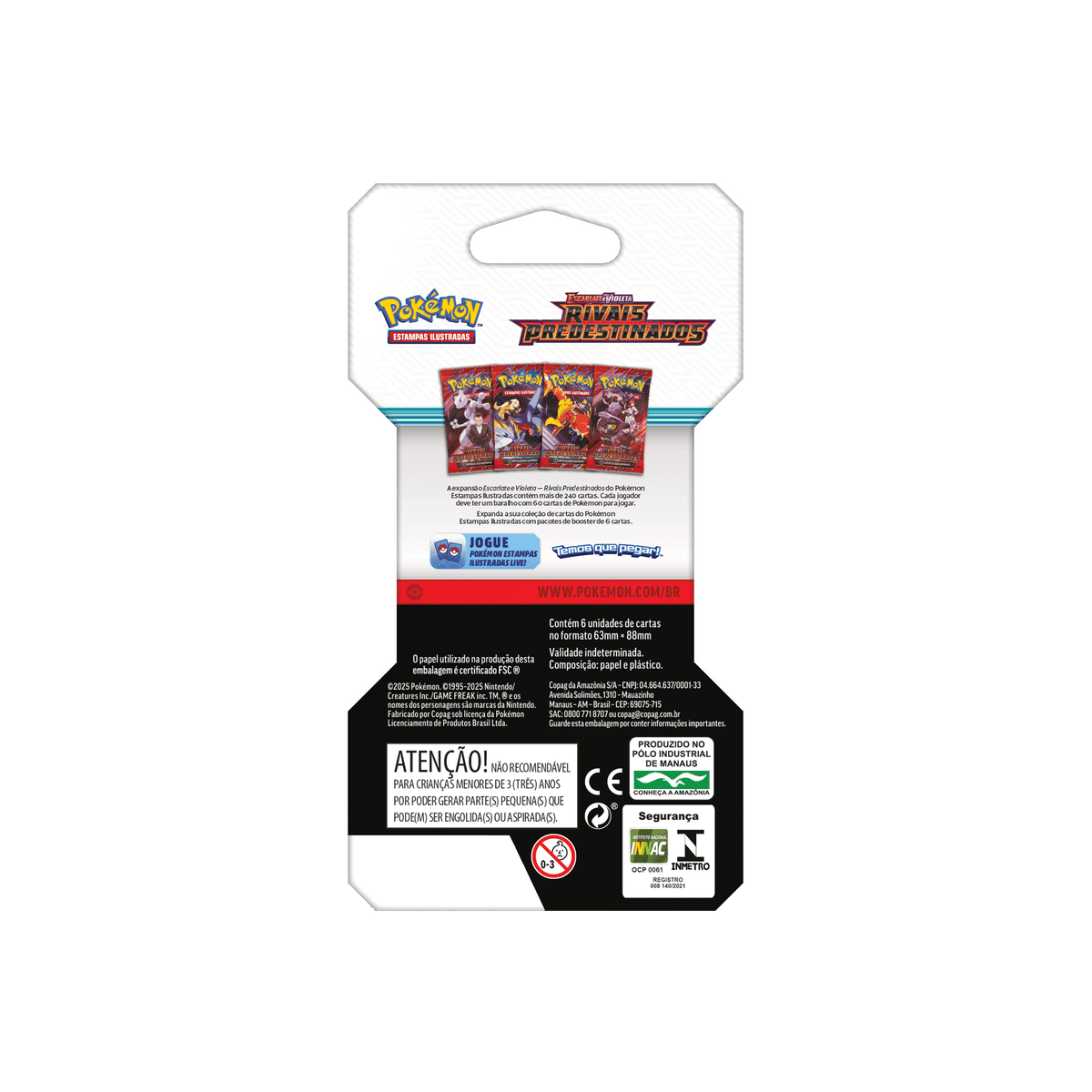 (PT-BR) Pokémon Blister Unitário Booster Rivais Predestinados - Imagem 6