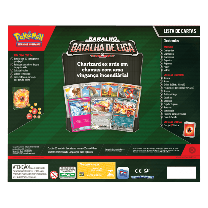 (PT-BR) Pokémon Baralho Batalha de Liga Charizard ex - Imagem 3