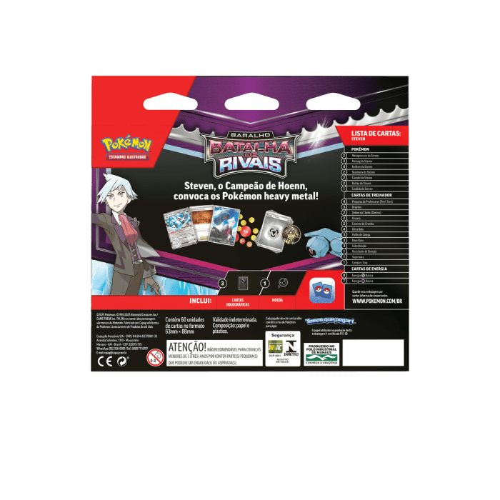 (PT-BR) Pokémon Baralho Batalha de Rivais Steven - Imagem 3