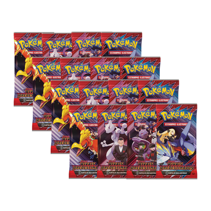 (PT-BR) Pokémon Kit 18 Boosters Rivais Predestinados - Imagem 2
