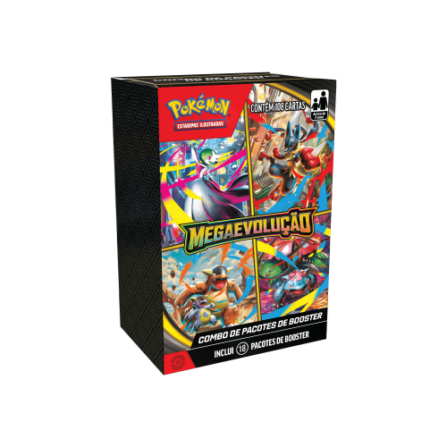(PT-BR) Pokémon Combo De Booster Mega Evolução [PRÉ-VENDA]