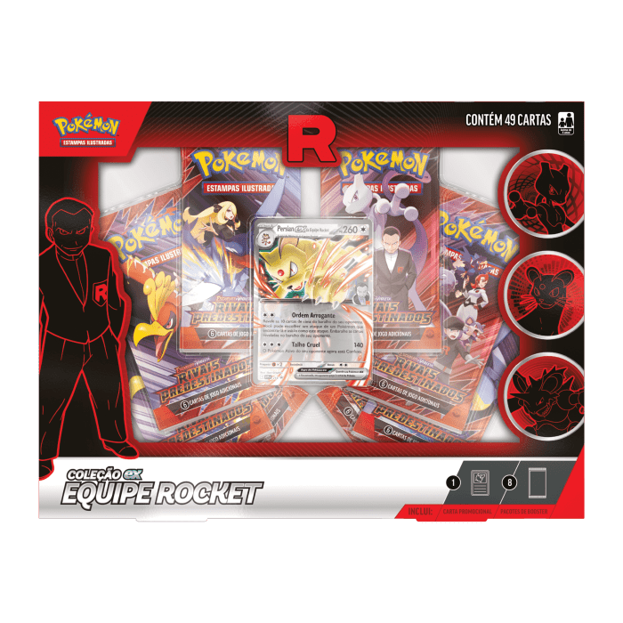 (PT-BR) Pokémon Box Coleção Equipe Rocket Persian Ex - Imagem 2