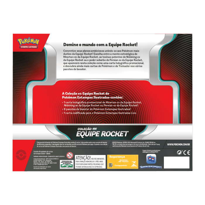 (PT-BR) Pokémon Box Coleção Equipe Rocket Persian Ex - Imagem 3