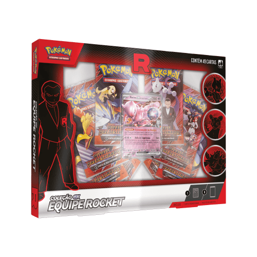 (PT-BR) Pokémon Box Coleção Equipe Rocket Mewtwo Ex