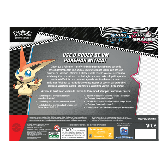 (PT-BR) Pokémon Box Raio Preto & Fogo Branco Victini - Imagem 3