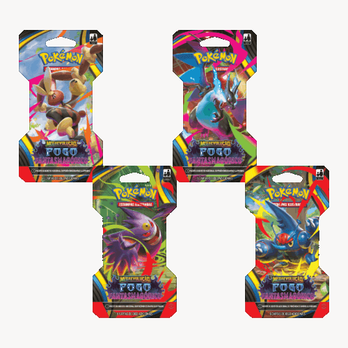 (PT-BR) Pokémon Blister Unitário Mega Evolução Fogo Fantasmagórico [PRÉ-VENDA]