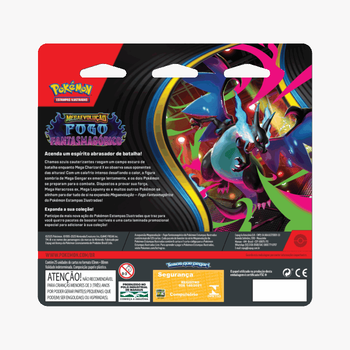 (PT-BR) Pokémon Blister Quádruplo Mega Evolução Fogo Fantasmagórico Weavile [PRÉ-VENDA] - Imagem 2