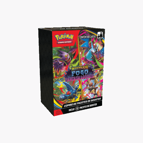(PT-BR) Pokémon Combo De Booster Mega Evolução Fogo Fantasmagórico [PRÉ-VENDA]