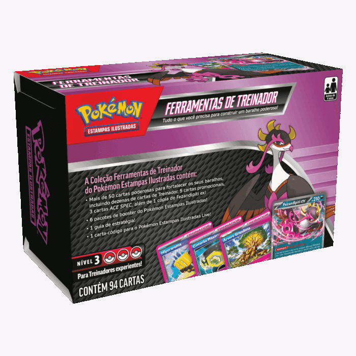 (PT-BR) Pokémon Ferramentas do Treinador 2025 Fezandipiti Ex [PRÉ-VENDA]