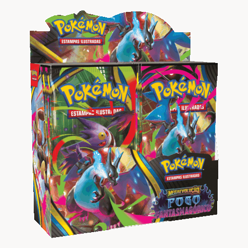 (PT-BR) Pokémon Booster Box Mega Evolução Fogo Fantasmagórico