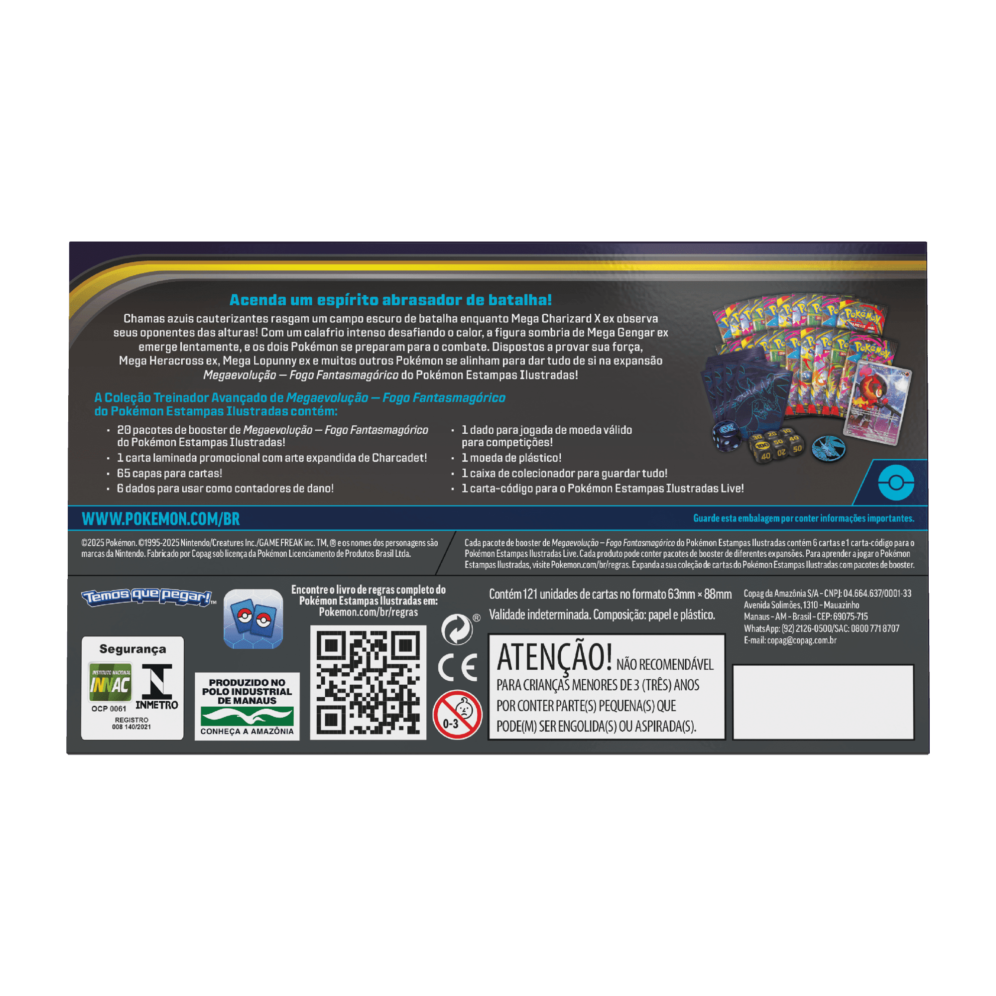 (PT-BR) Pokémon - Treinador Avançado - Mega Evolução - Fogo Fantasmagórico - Imagem 3