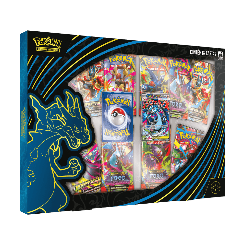 (PT-BR) Pokémon - Box Coleção - Mega Charizard X Ex