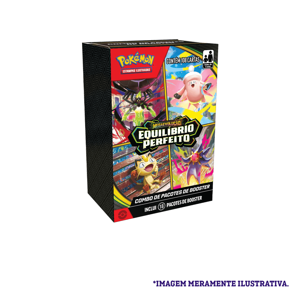 (PT-BR) Pokémon - Combo De Booster - Mega Evolução - Equilíbrio Perfeito